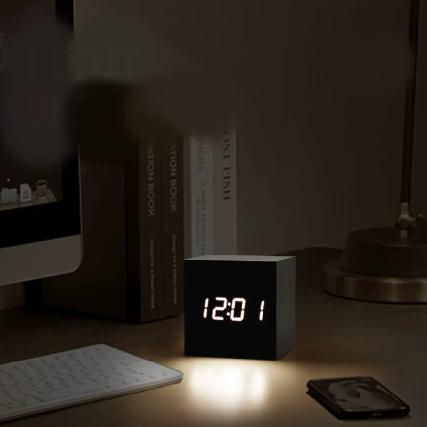 Wooden Minimalist Table Clock