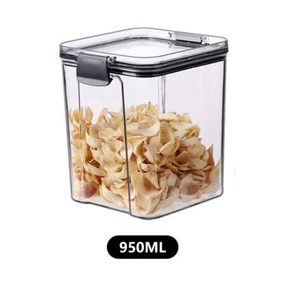 460-1800Ml Sets Stackable Kitchen Sealed Jar Plastic Food Storage Box Multigrain Tank Bottle Dried Fruit Tea Storage Containers