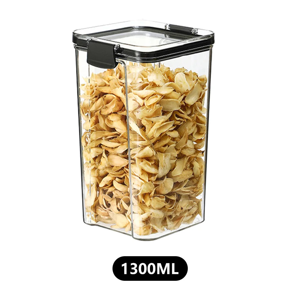 460-1800Ml Sets Stackable Kitchen Sealed Jar Plastic Food Storage Box Multigrain Tank Bottle Dried Fruit Tea Storage Containers